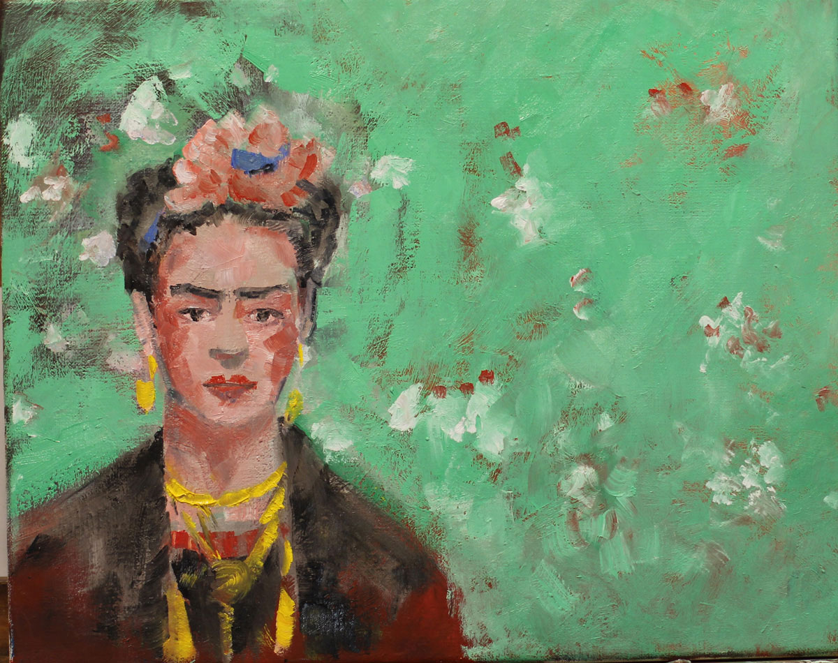 oleo Frida Kahlo
